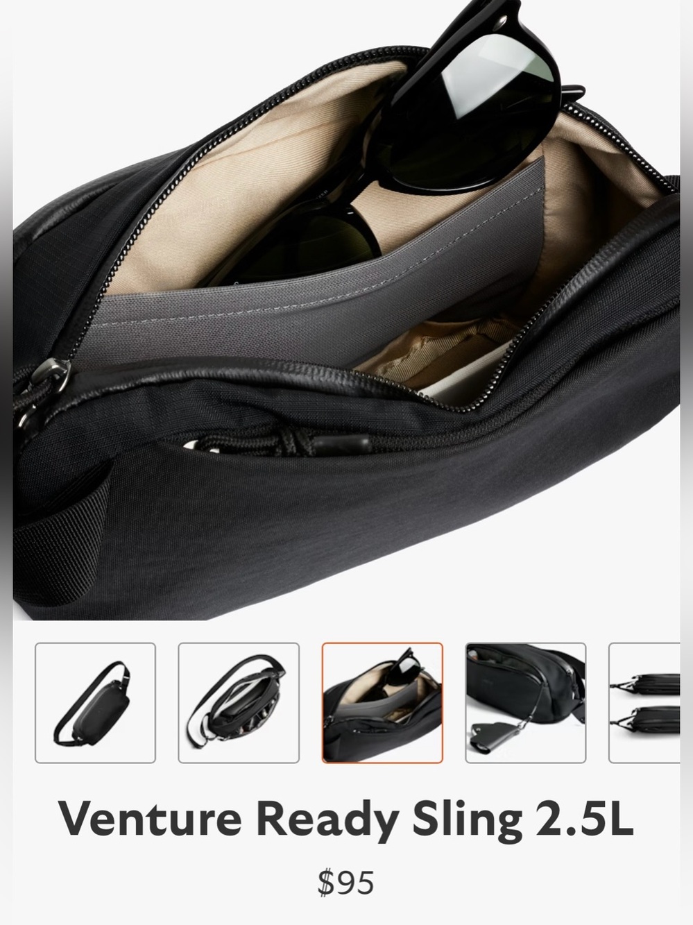 Bellroy Venture Ready Sling 2.5L - Picture 4 of 11